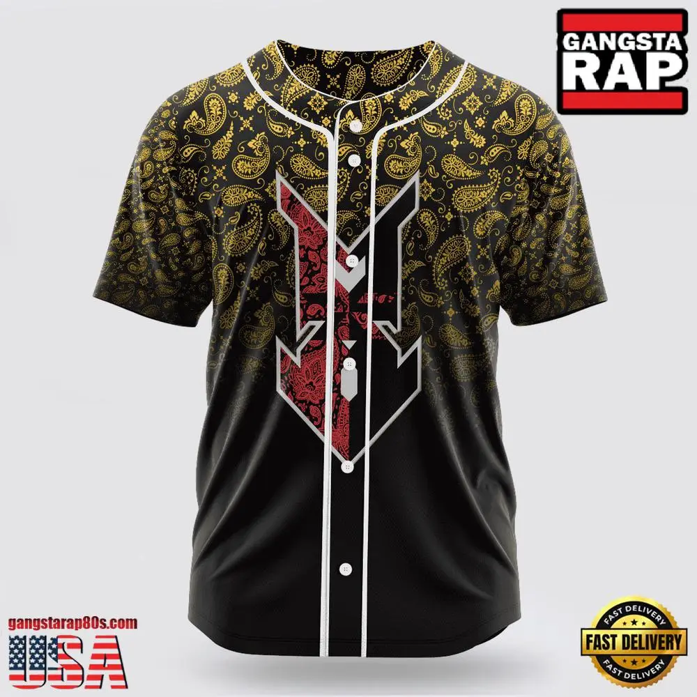 MLB Indianapolis Indians Paisley Pattern Baseball Jersey