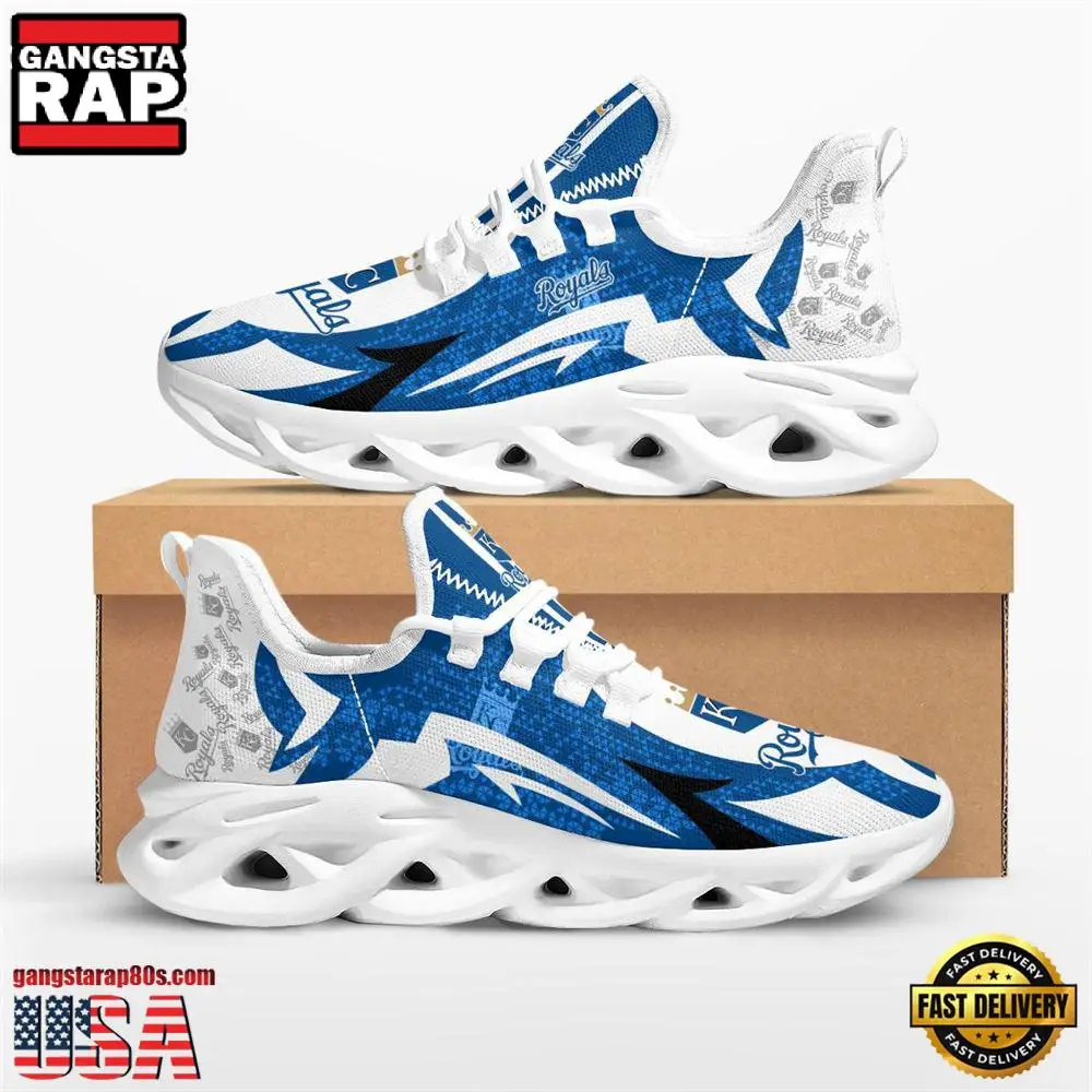 MLB Kansas City Royals Symbol Geometric Pattern New Design Max Soul Shoes Running Sneakers