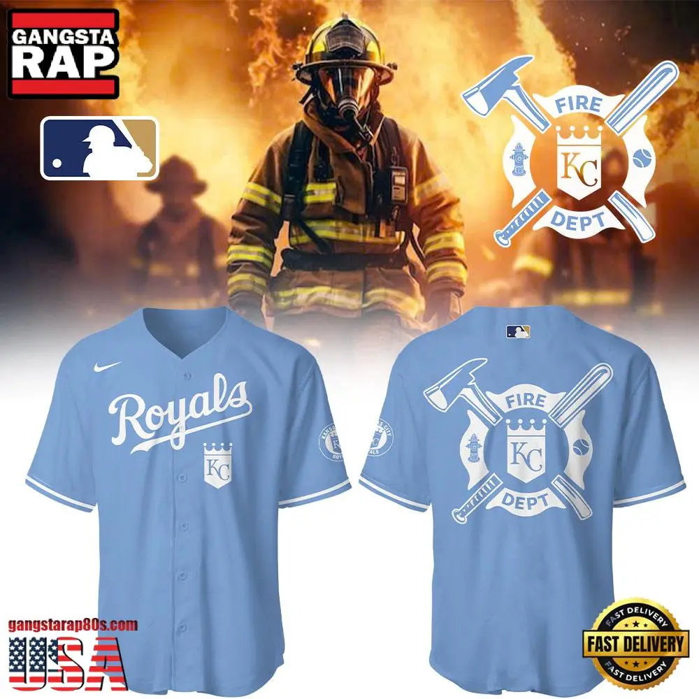 MLB Kansas City Royals x Firefighter Appreciation Night 2025 Baseball Jersey Shirt