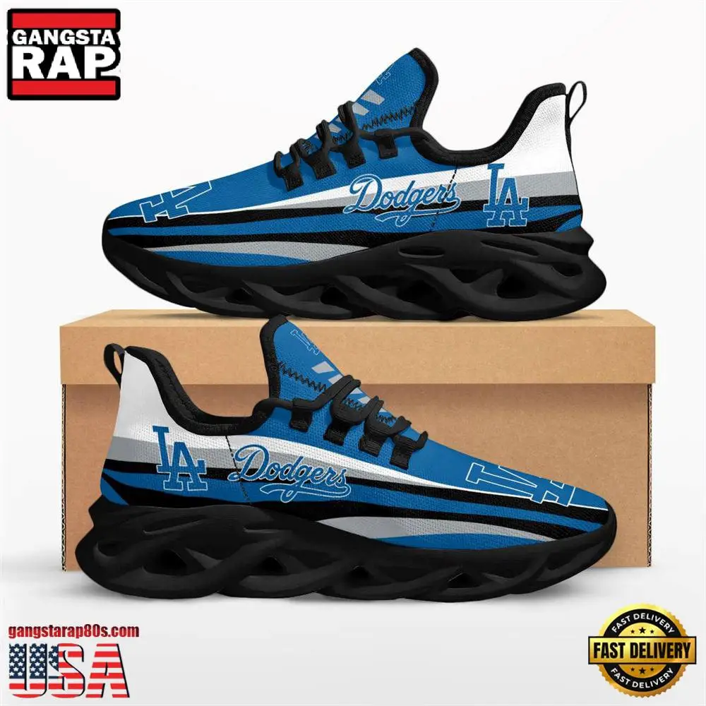 MLB Los Angeles Dodgers Max Soul Running Shoes Running Sneakers MLB Los Angeles Dodgers Max Soul Running Shoes Running Sneakers - Image 1
