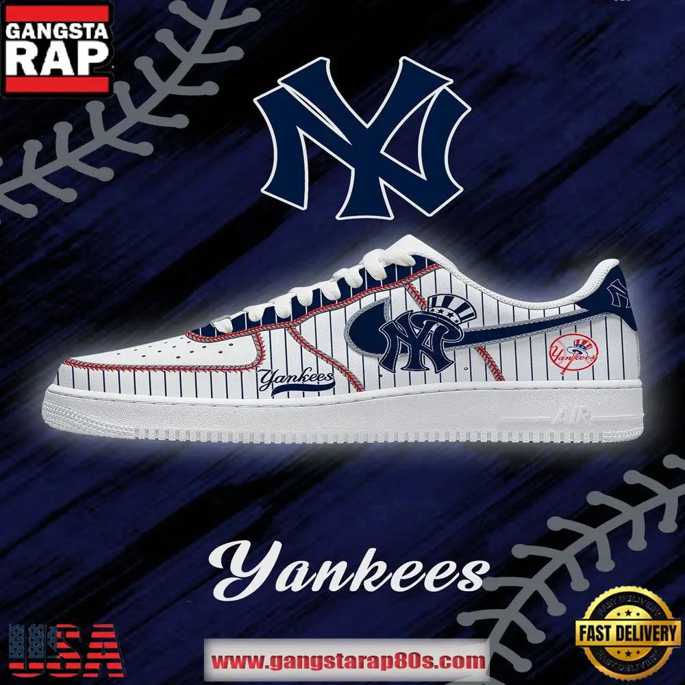 MLB New York Yankees Baseball Limited Style AF1 Shoes Running Sneakers