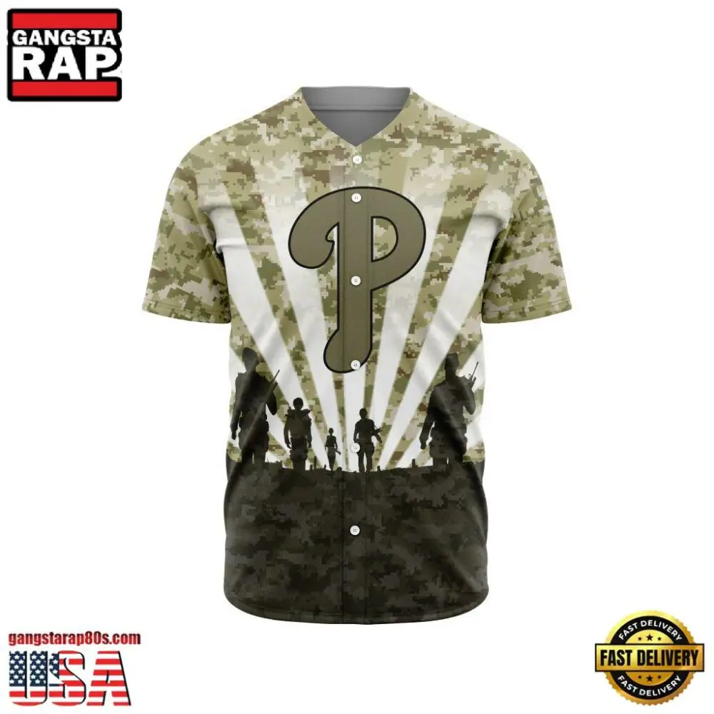 MLB Philadelphia Phillies Veterans New Design Baseball Jersey MLB Philadelphia Phillies Veterans New Design Baseball Jersey - Image 1