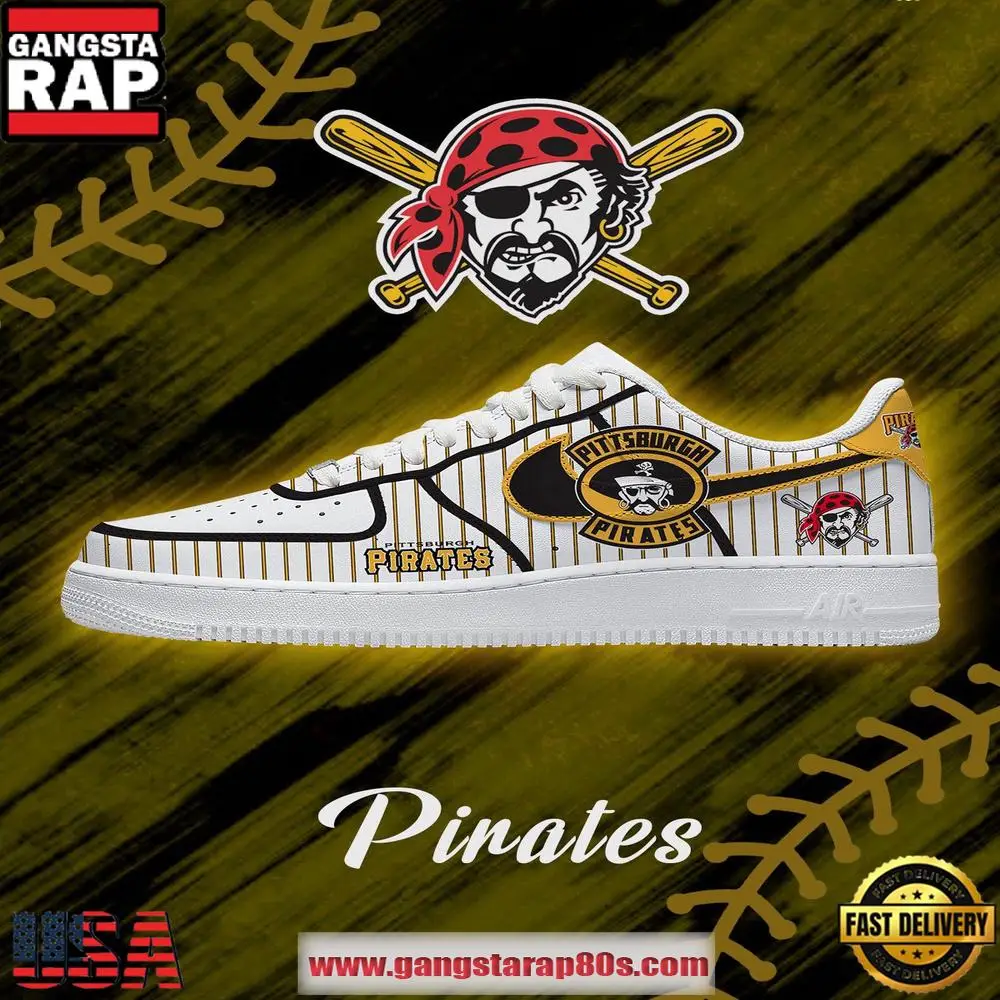 MLB Pittsburgh Pirates Baseball New 2026 AF1 Shoes Running Sneakers MLB Pittsburgh Pirates Baseball New 2026 AF1 Shoes Running Sneakers - Image 1