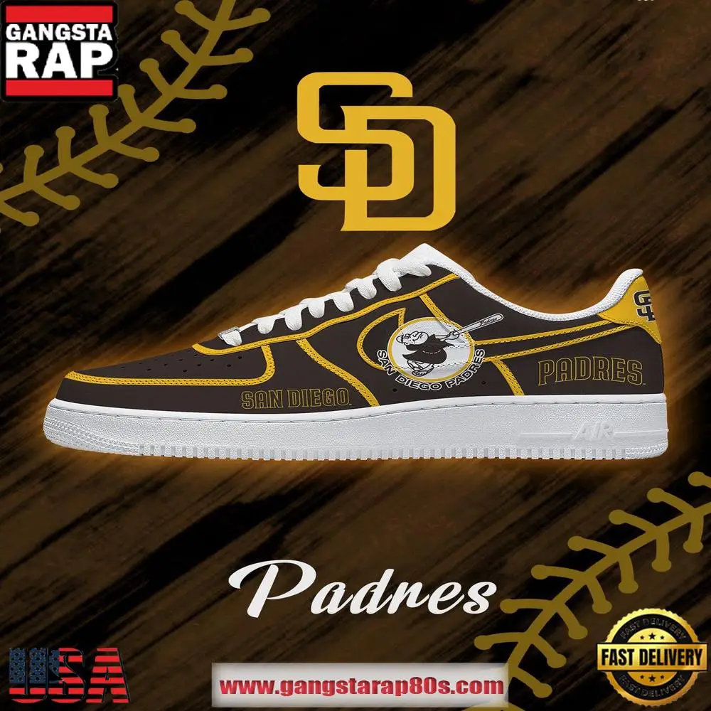 MLB San Diego Padres Baseball Special Edition AF1 Shoes Running Sneakers