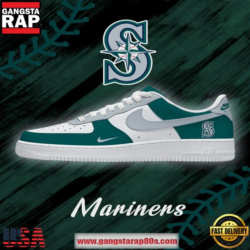 MLB Seattle Marinens Baseball AF1 Shoes Running Sneakers
