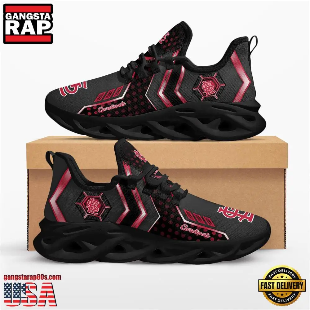 MLB St Louis Cardinals Pro Standard New Design Max Soul Shoes Running Sneakers MLB St Louis Cardinals Pro Standard New Design Max Soul Shoes Running Sneakers - Image 1