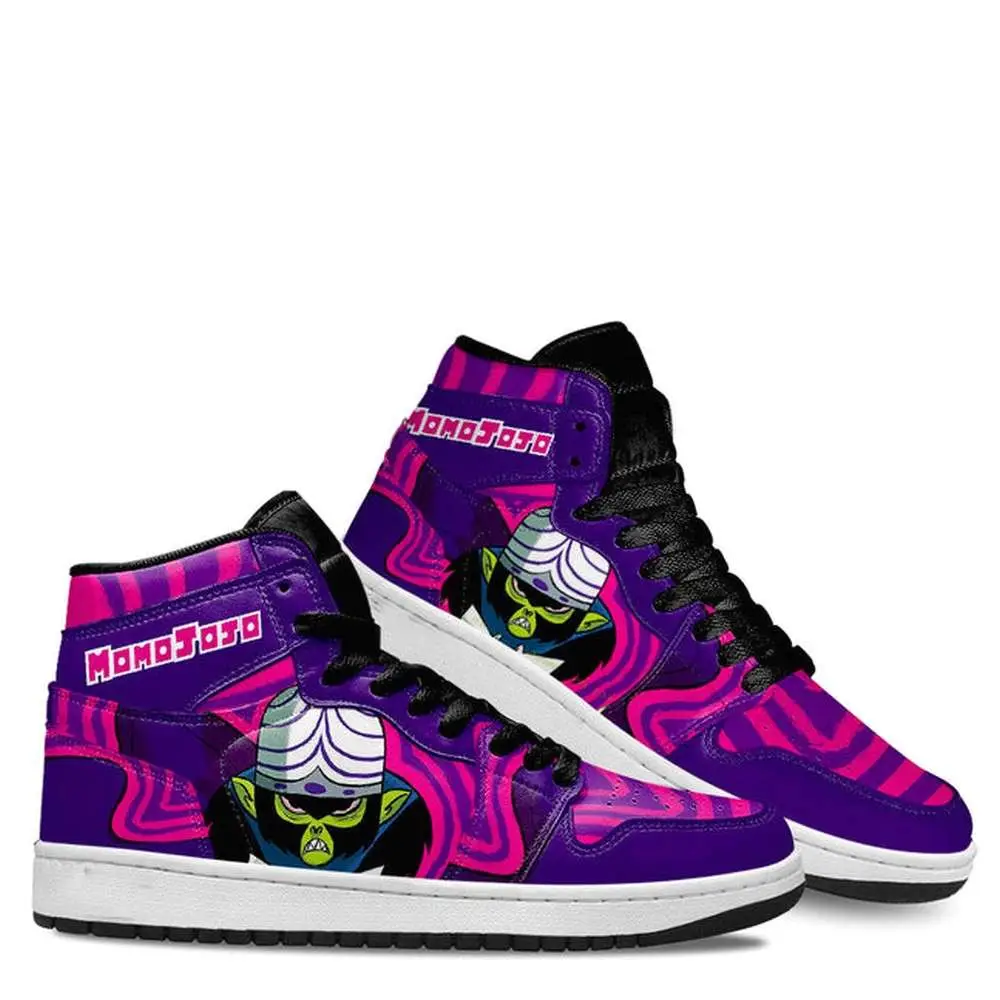Mojo Jojo The Powerpuff Girls AJ1 High Sneakers Shoes Mojo Jojo The Powerpuff Girls AJ1 High Sneakers Shoes - Image 1