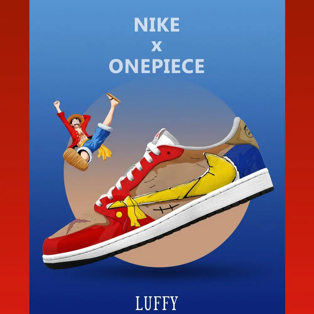 Monkey D. Luffy V.3 One Piece Limited Low Top Shoes Monkey D. Luffy V.3 One Piece Limited Low Top Shoes - Image 1