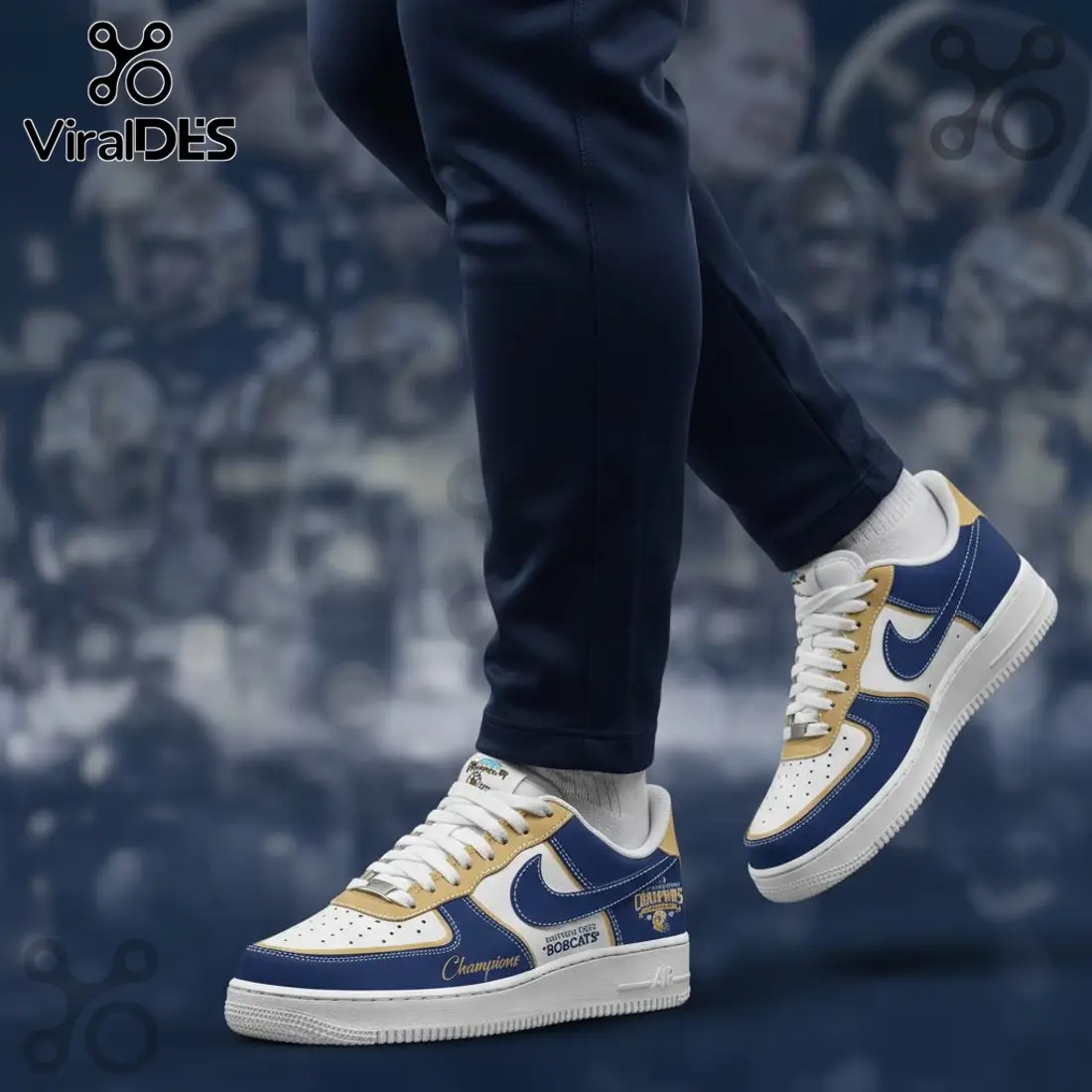 Montana State Bobcats 2025 NCAA Champions Air Force 1 Sneakers