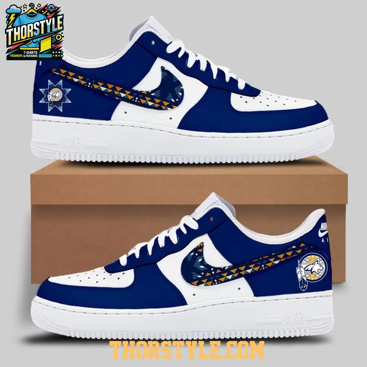 Montana State Bobcats Native American Heritage 2025 Personalized Air Force 1 Shoes
