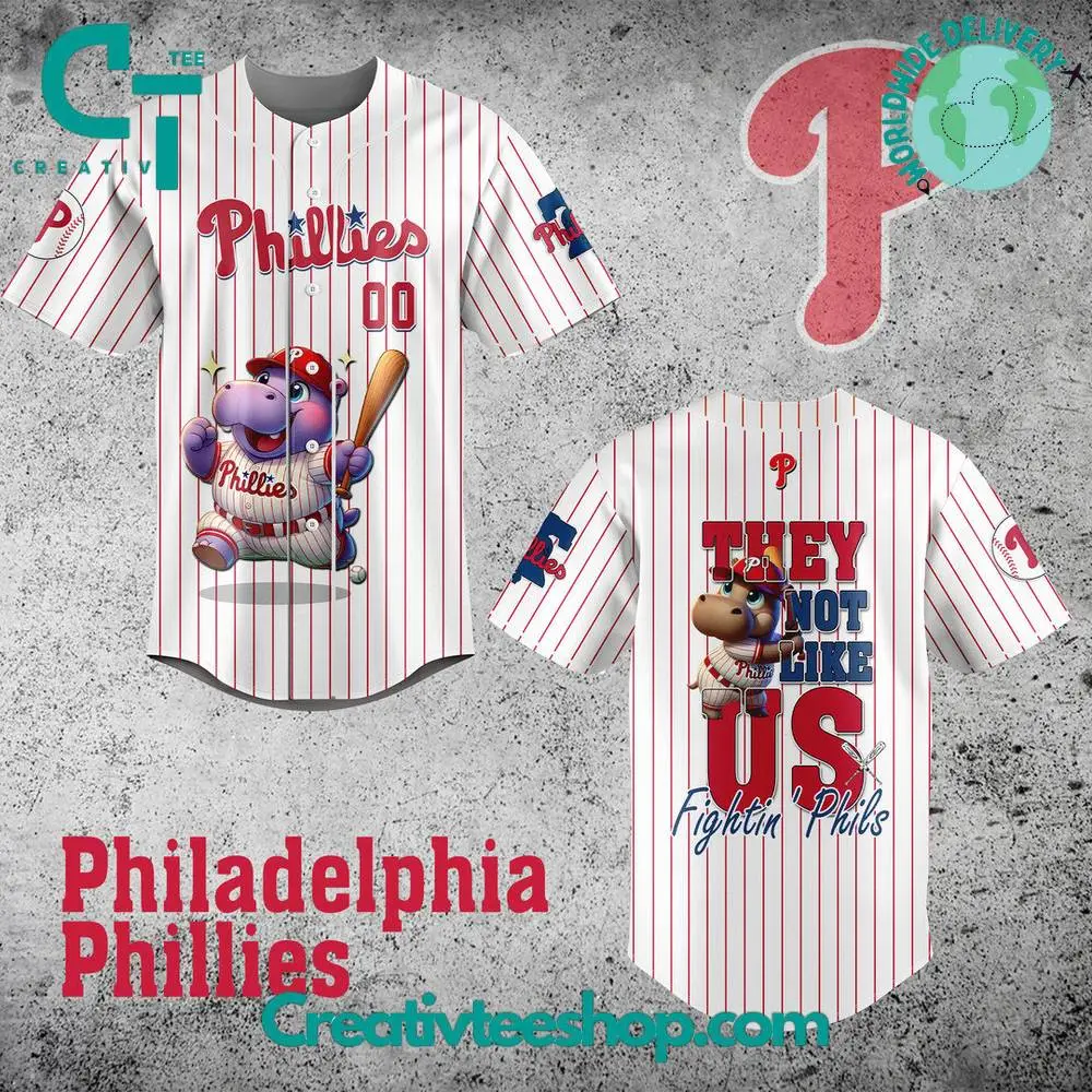 Moo Deng X Philadelphia Phillies Baseball Jersey