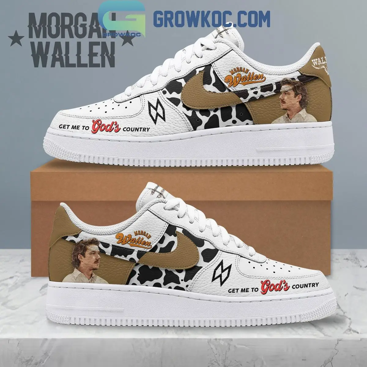 Morgan Wallen Get Me To God's Country Air Force 1 Shoes