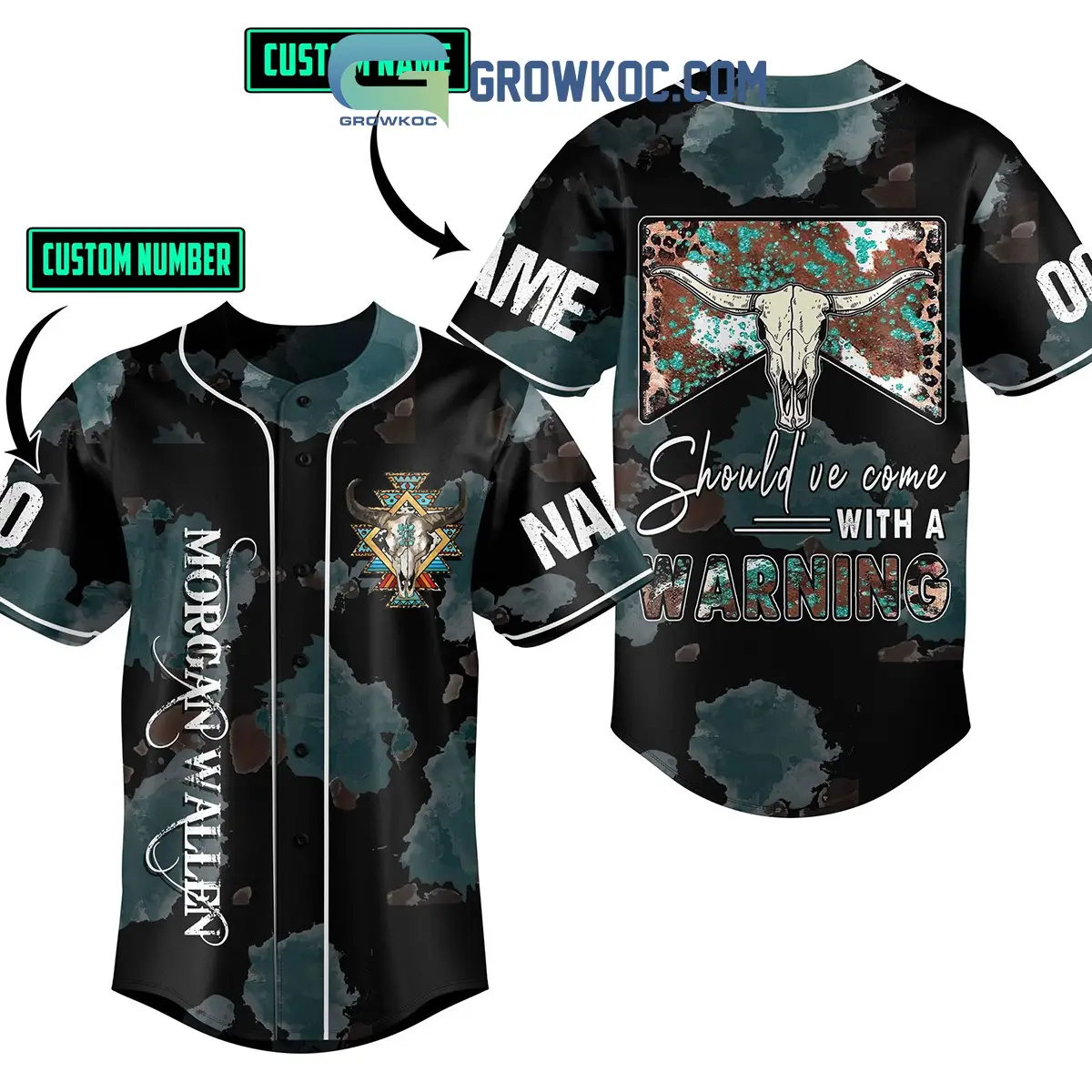 Morgan Wallen Should've Come With A Warning Personalized Baseball Jersey