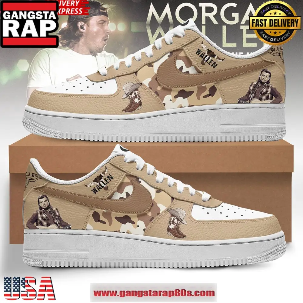 Morgan Wallen Special Edition Air Force 1 Running Sneakers Shoes