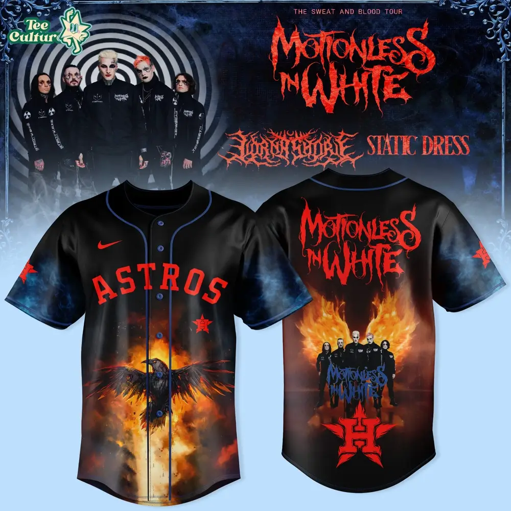 Motionless In White 2026 Tour Limited Edition Baseball Jersey