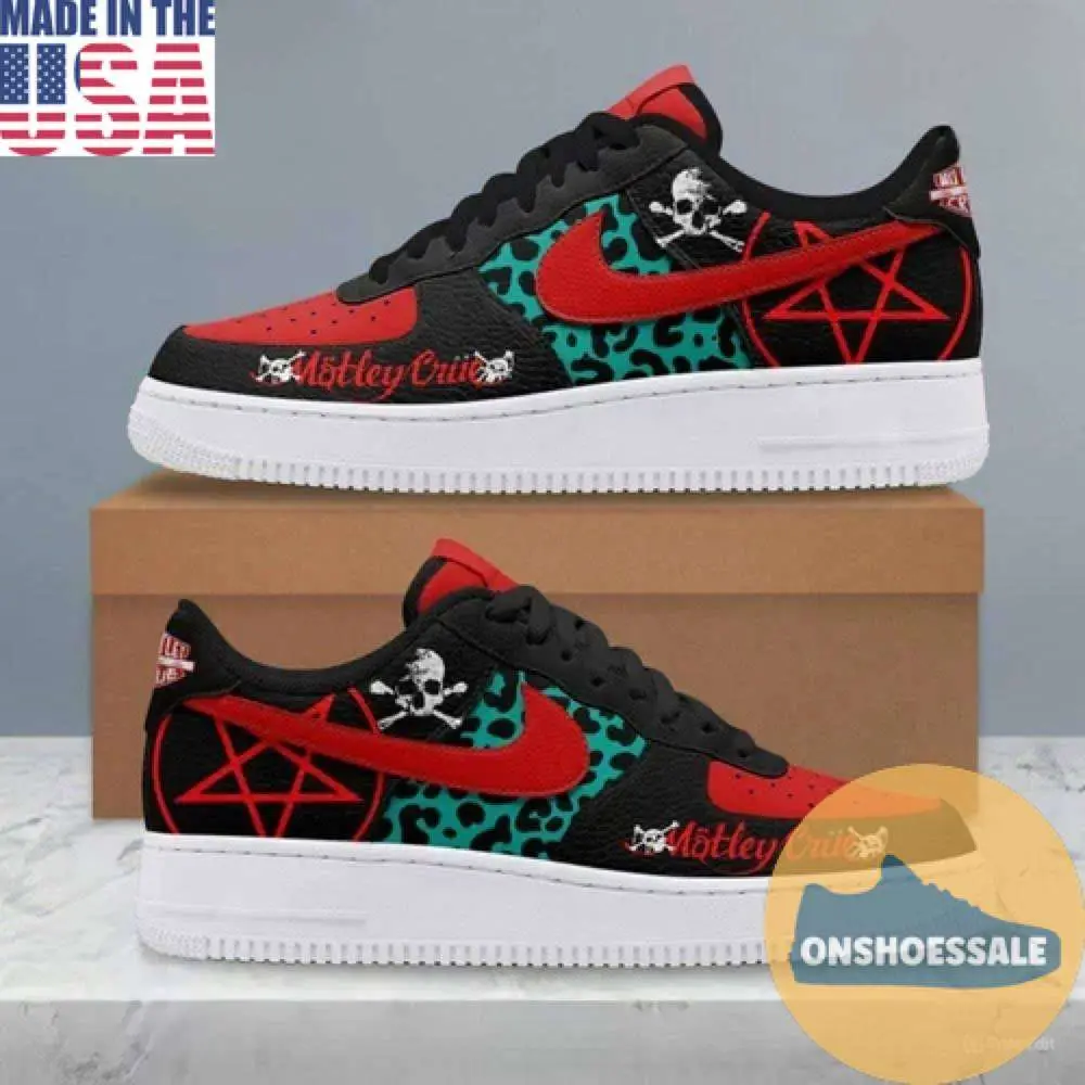 Motley Crue Limited Edition Air Force 1, Gift For Fans - Best Gift Shoes