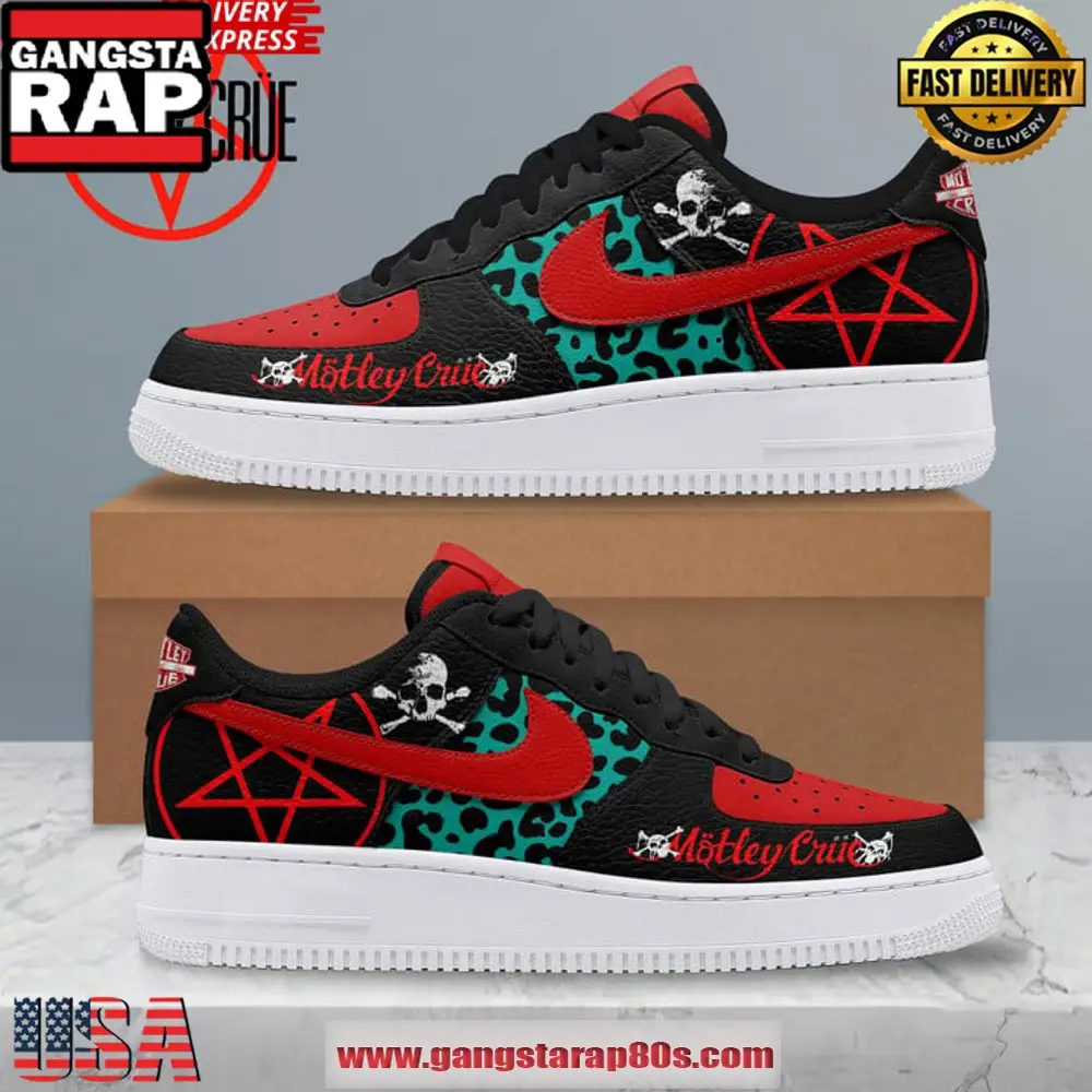 Motley Crue Nike New Edition Air Force 1 Sneakers Shoes