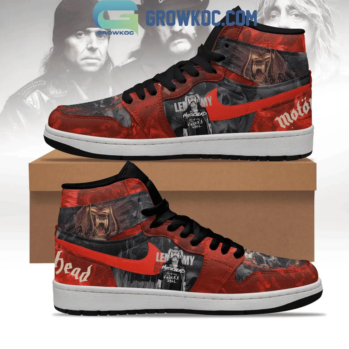 Motorhead Lemmy We Play Rock And Roll Air Jordan 1 Shoes