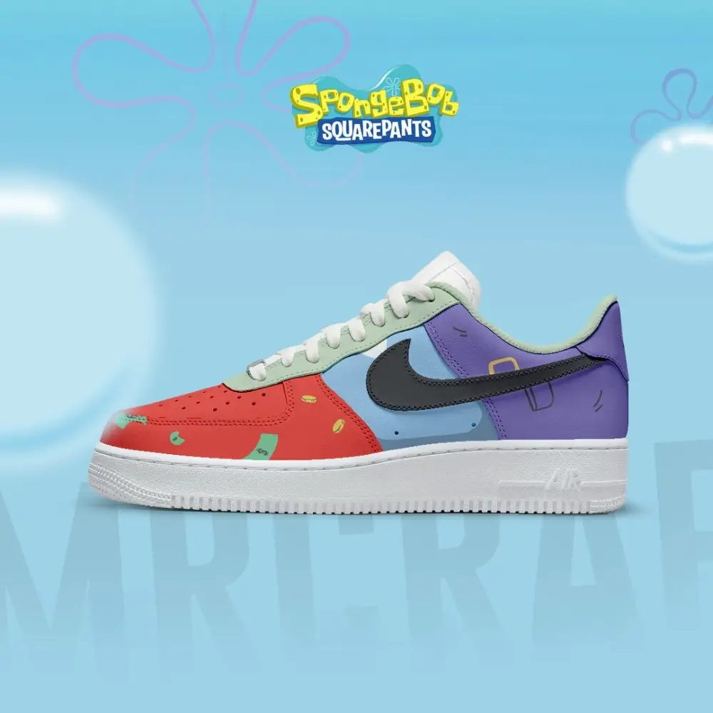 Mr Crab Spongebob Squarepants AF1 Shoes Mr Crab Spongebob Squarepants AF1 Shoes - Image 1
