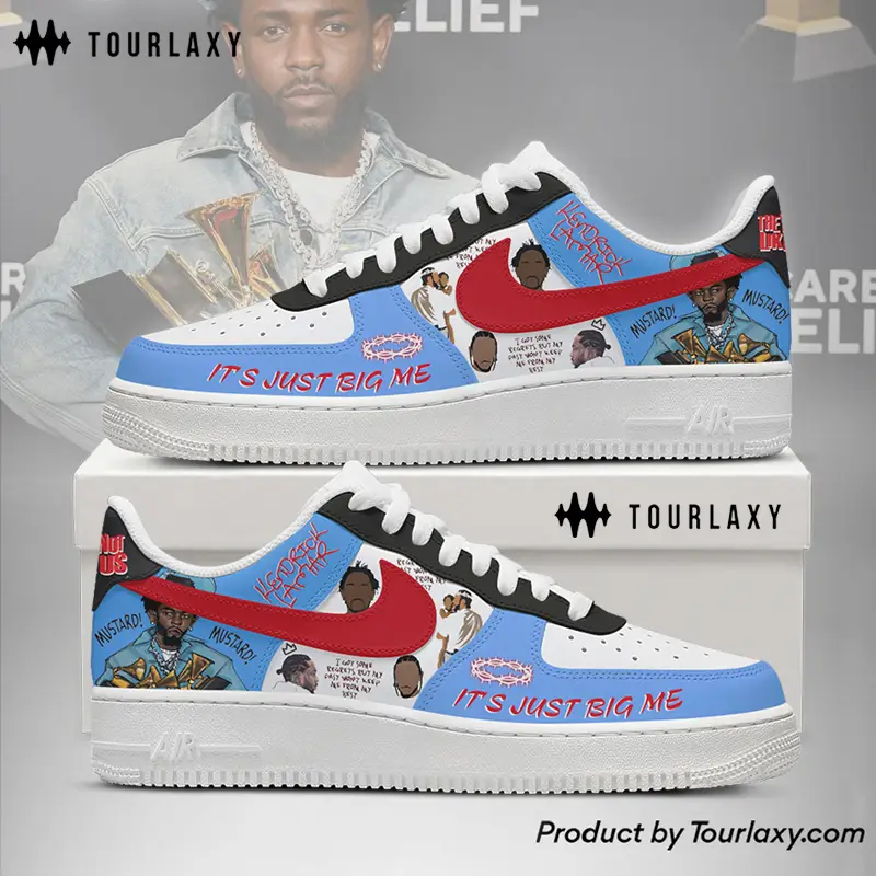 Mustard V1 Kendrick Lamar Air Force 1 Shoes Mustard V1 Kendrick Lamar Air Force 1 Shoes - Image 1