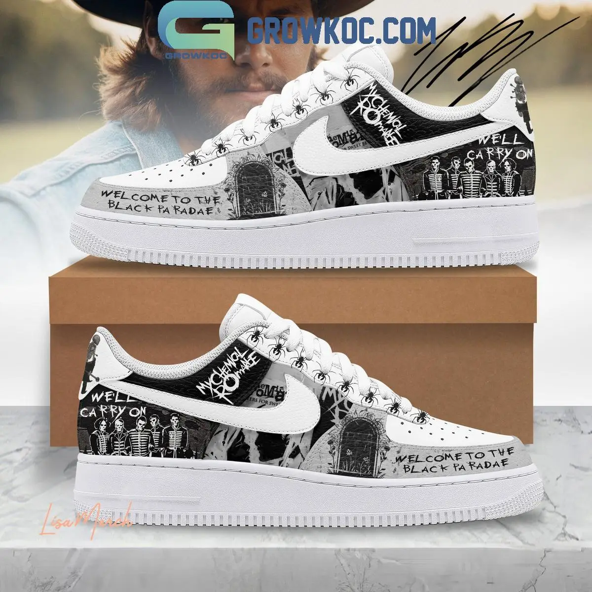 My Chemical Romance Welcome To The Black Paradae Air Force 1 Shoes