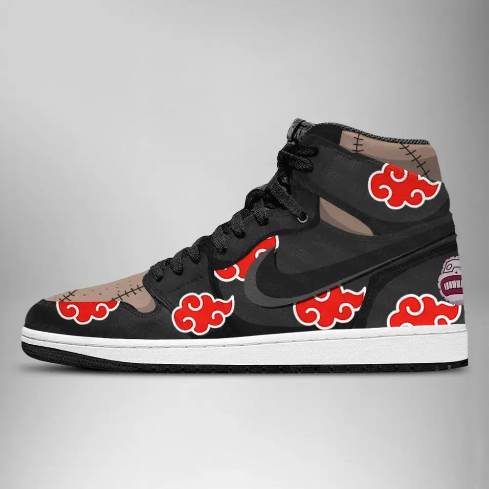 Naruto Akatsuki Kakuzu AJ1 High Top Shoes Version 2