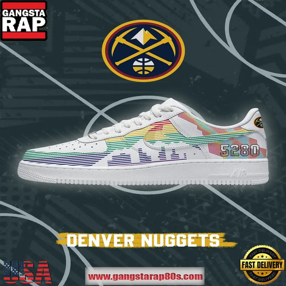 NBA Denver Basketball New 2026 Version Air Force 1 Sneakers Shoes