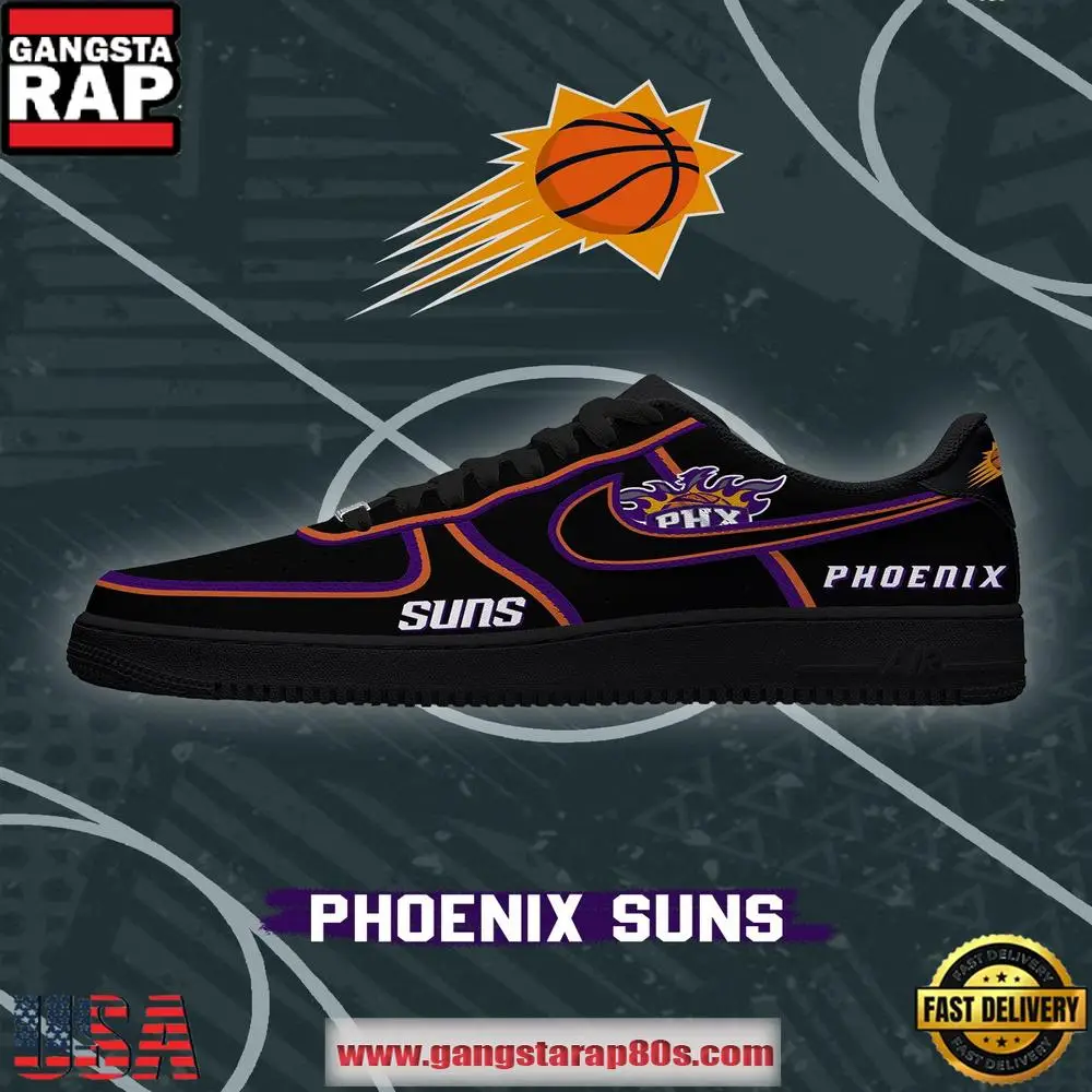 NBA Phoenix Basketball Limited Edition 2026 Version Air Force 1 Sneakers Shoes NBA Phoenix Basketball Limited Edition 2026 Version Air Force 1 Sneakers Shoes - Image 1