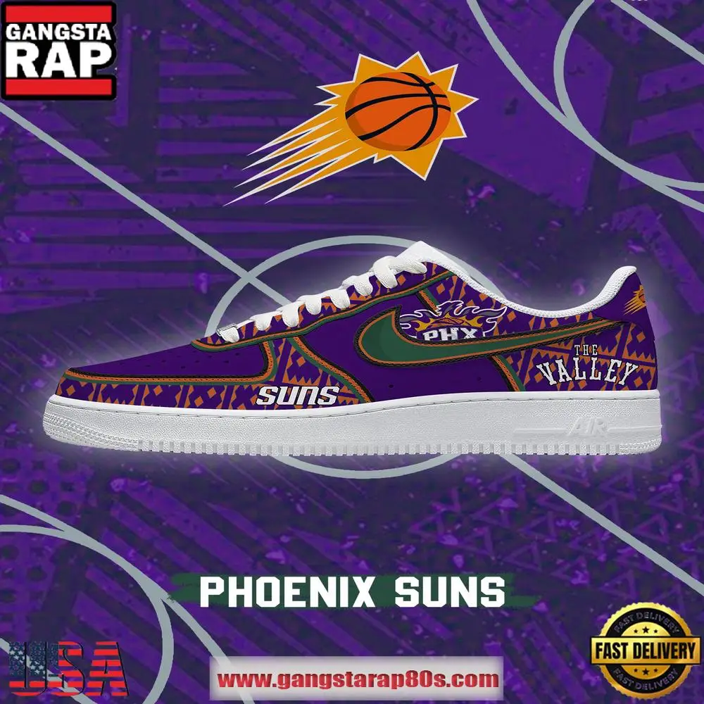 NBA Phoenix Basketball Premium New 2026 Version Air Force 1 Sneakers Shoes