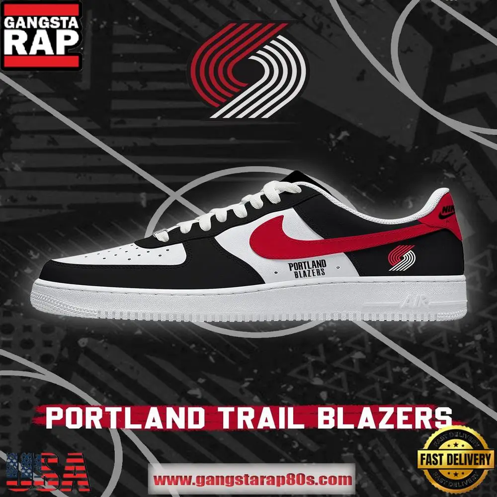 NBA Portland Trail Basketball New 2026 Version Air Force 1 Sneakers Shoes NBA Portland Trail Basketball New 2026 Version Air Force 1 Sneakers Shoes - Image 1