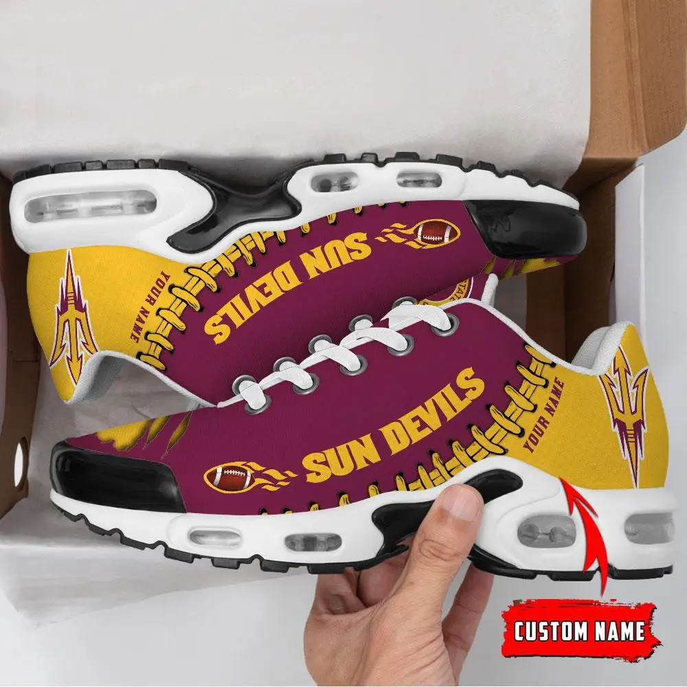NCAA Arizona State Sun Devils Football Custom New Design Air Max Plus Shoes Running Sneakers