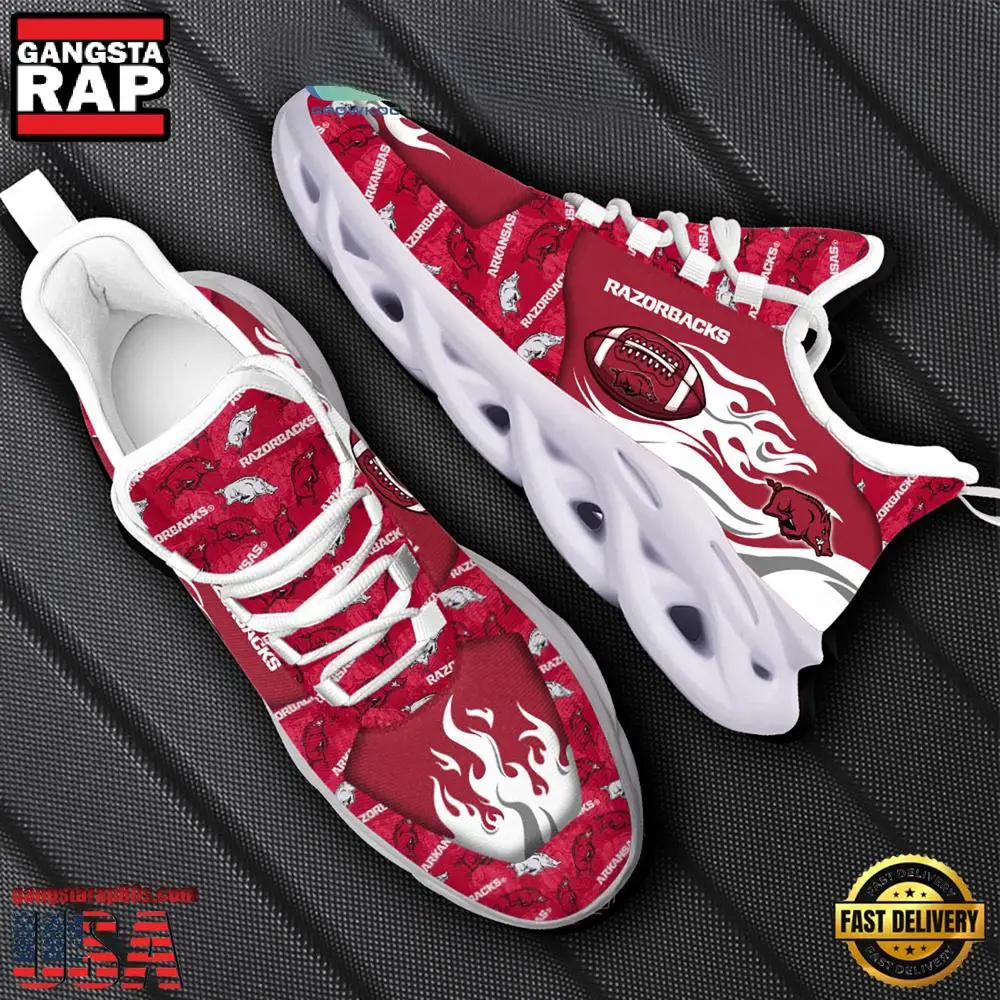NCAA Arkansas Razorbacks New Design Max Soul Shoes, Running Sneakers