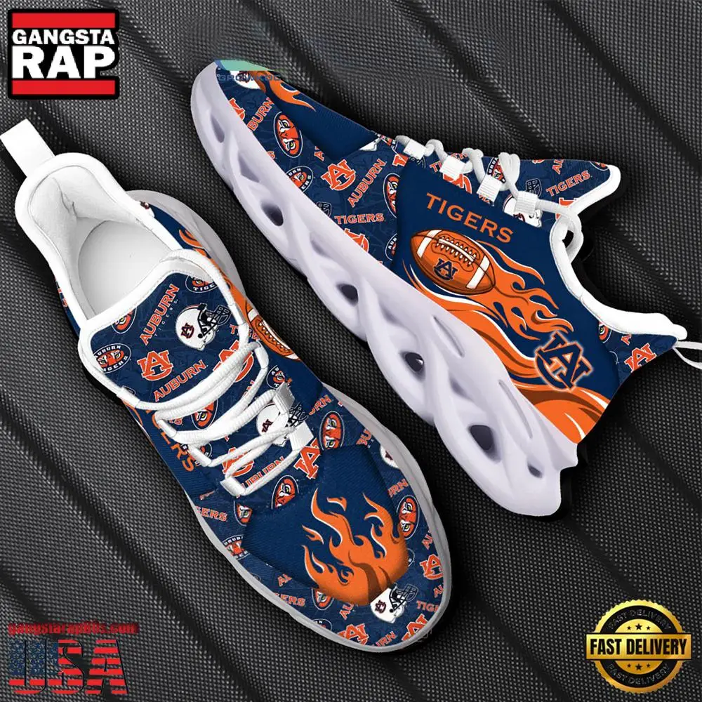 NCAA Auburn Tigers New Design Max Soul Shoes, Running Sneakers NCAA Auburn Tigers New Design Max Soul Shoes, Running Sneakers - Image 1