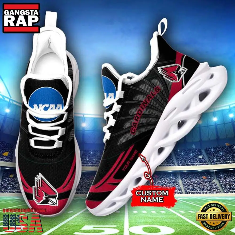 NCAA Ball State Cardinals Custom Name Max Soul Shoes Sneakers NCAA Ball State Cardinals Custom Name Max Soul Shoes Sneakers - Image 1
