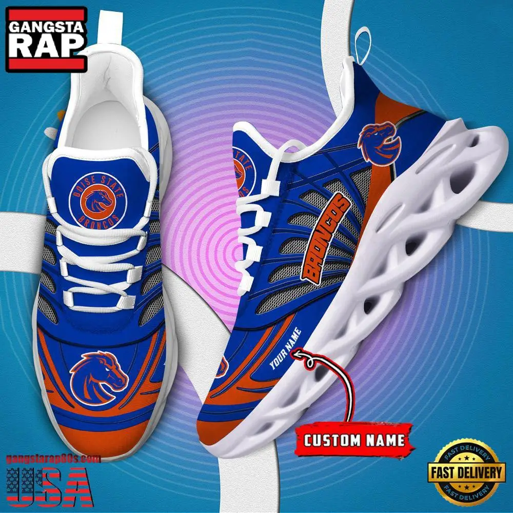 NCAA Boise State Broncos Custom Name Max Soul Shoes Sneaker