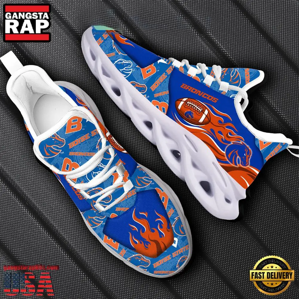NCAA Boise State Broncos New Design Max Soul Shoes, Running Sneakers