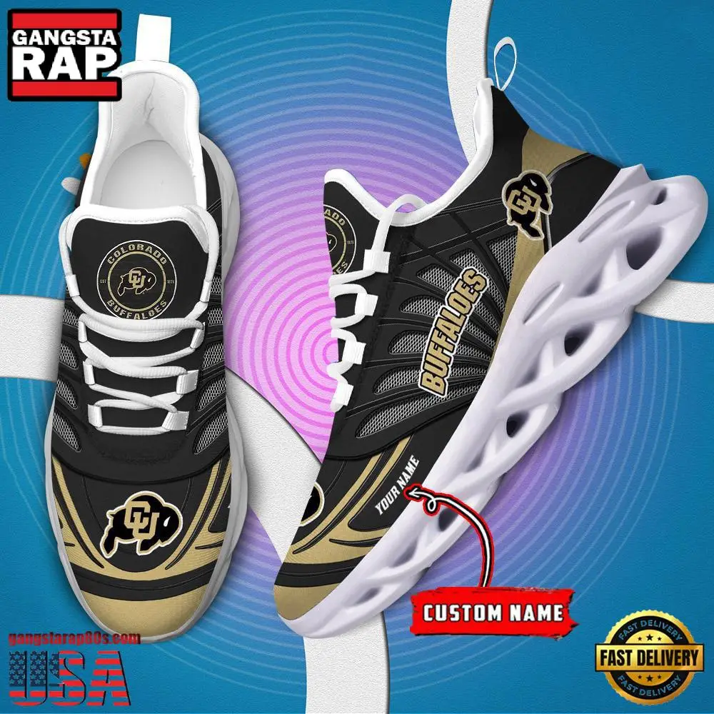 NCAA Colorado Buffaloes Custom Name Max Soul Shoes Sneaker