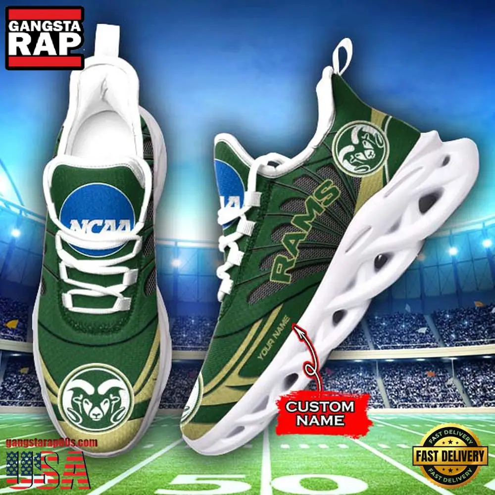 NCAA Colorado State Rams Custom Name Max Soul Shoes Sneakers