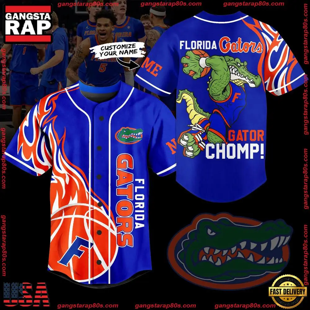 NCAA Custom Name Florida Gators Football Mascot Ready To Fight New Design Baseball Jersey