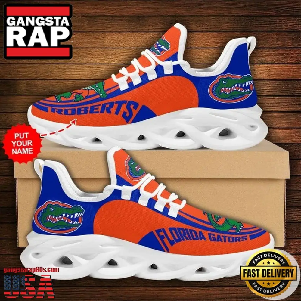 NCAA Custom Name Florida Gators Sneaker Unique Design Max Soul Shoes Running Sneakers