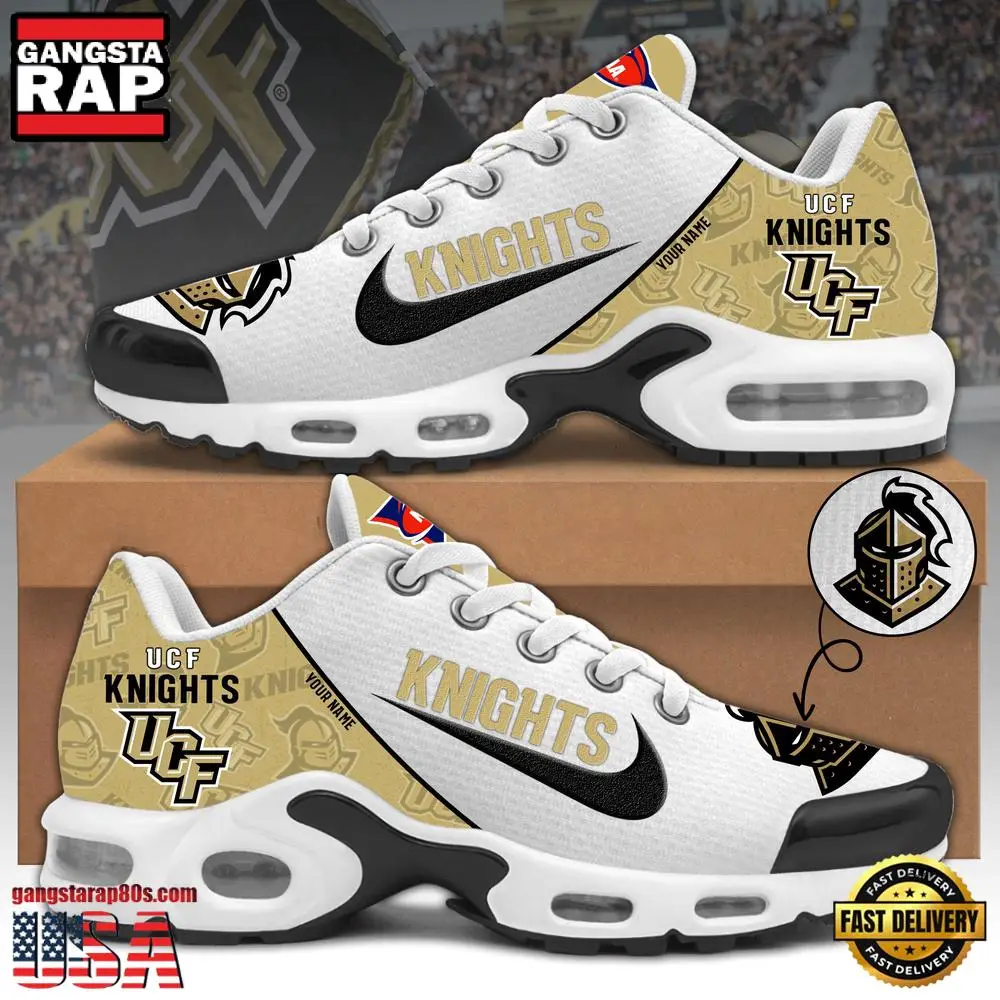 NCAA Custom Name Ucf Knights Football Mascot Symbol Air Max Plus Shoes Running Sneakers
