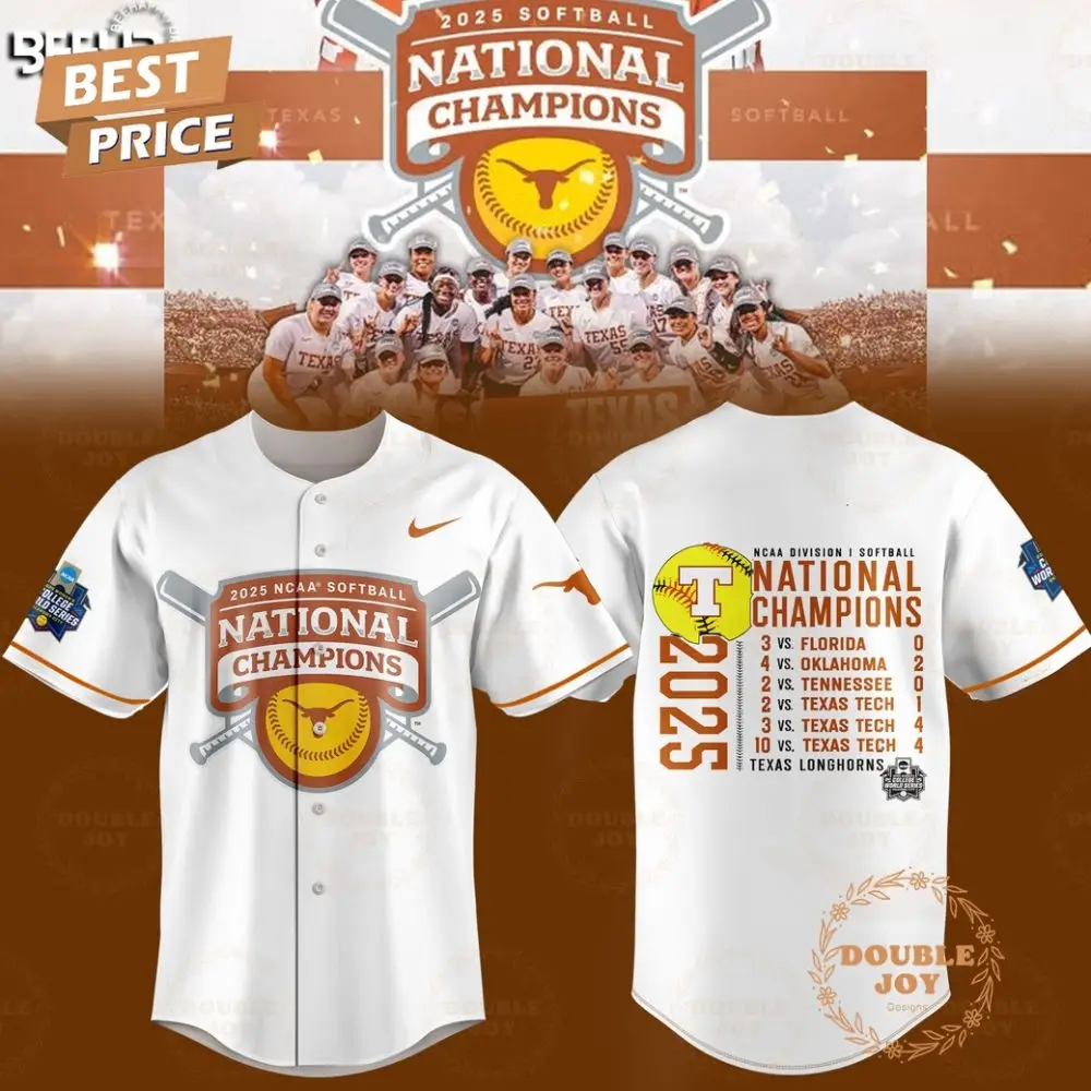Ncaa Division I Softball National Champions Texas Longhorns Limited Edition Baseball Jersey