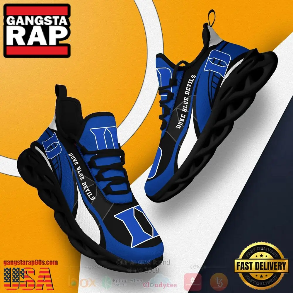 NCAA Duke Blue Devils Football Clunky Unique Design Max Soul Shoes Running Sneakers