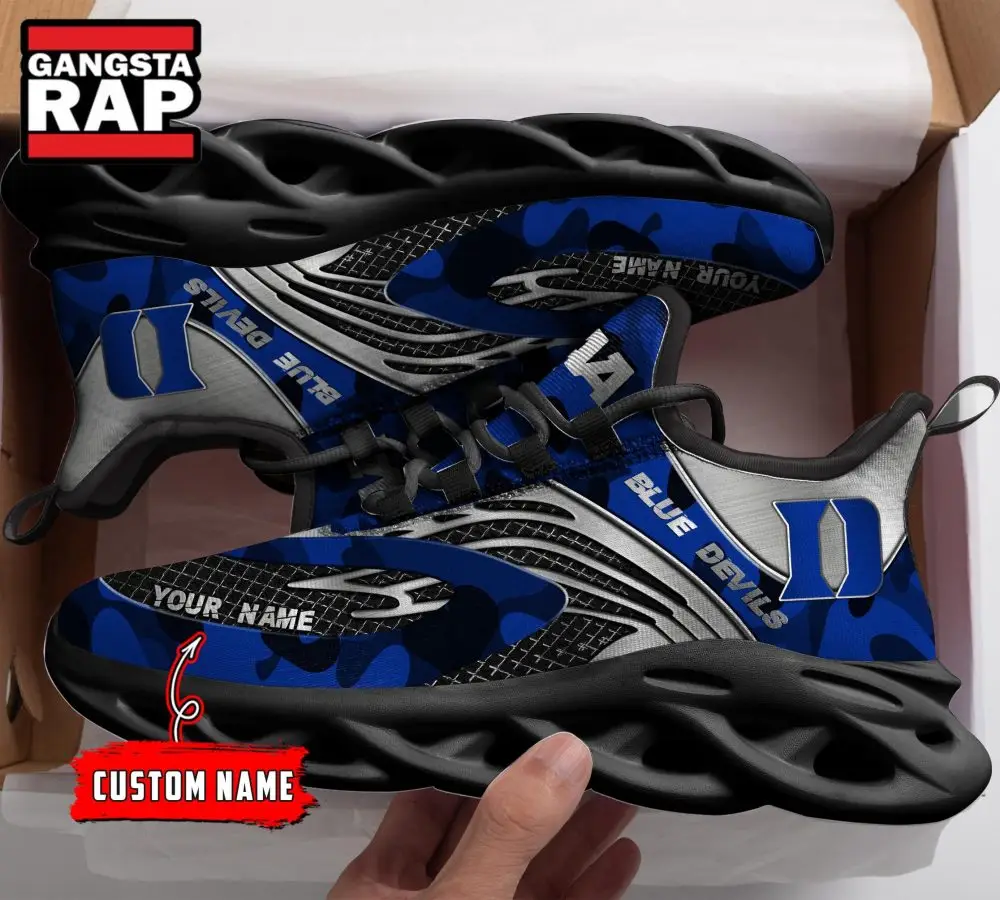 NCAA Duke Blue Devils Sport Logo Team Custom Name Max Soul Shoes
