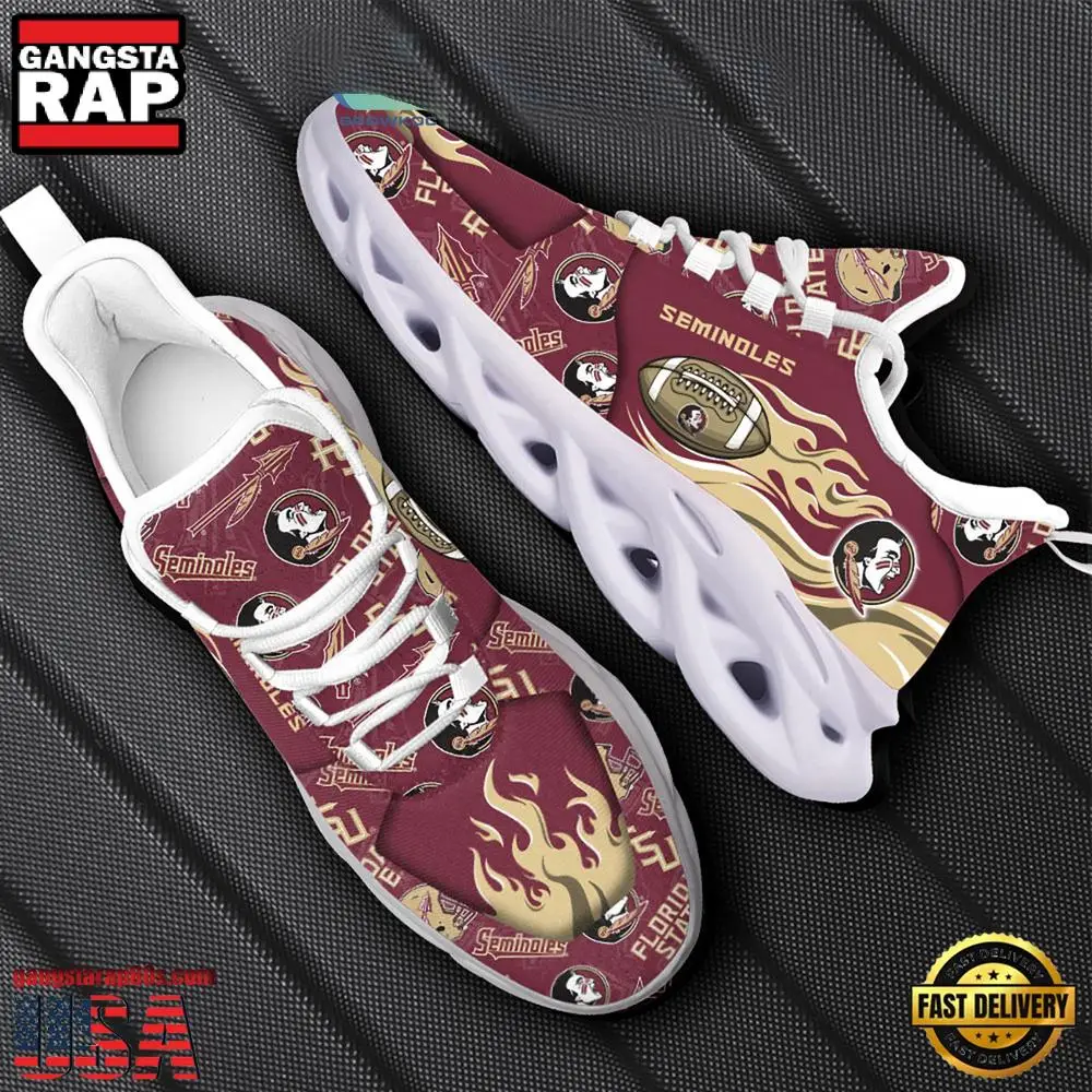 NCAA Florida State Seminoles New Design Max Soul Shoes, Running Sneakers NCAA Florida State Seminoles New Design Max Soul Shoes, Running Sneakers - Image 1
