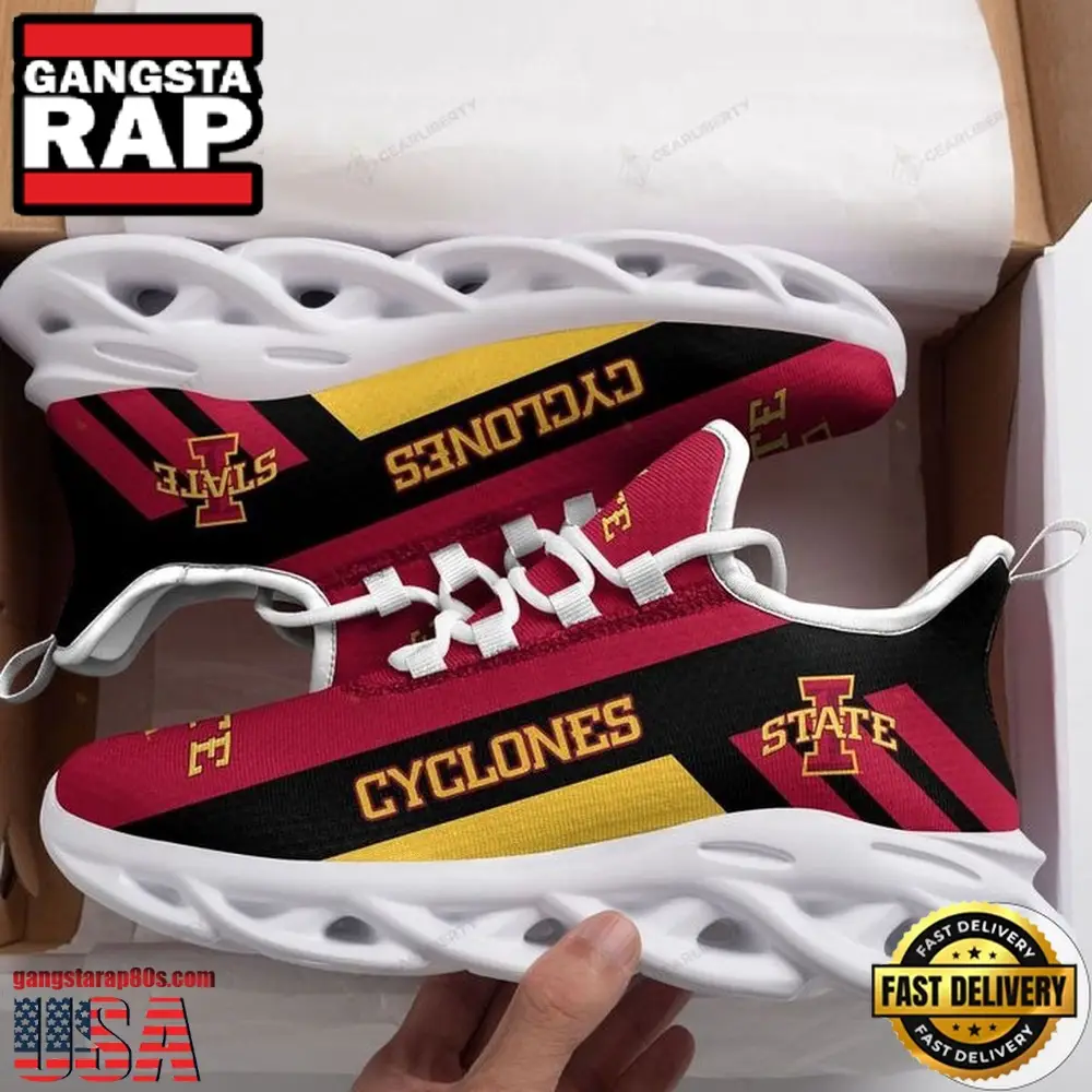 NCAA Iowa State Cyclones Unique Design Max Soul Shoes Running Sneakers NCAA Iowa State Cyclones Unique Design Max Soul Shoes Running Sneakers - Image 1