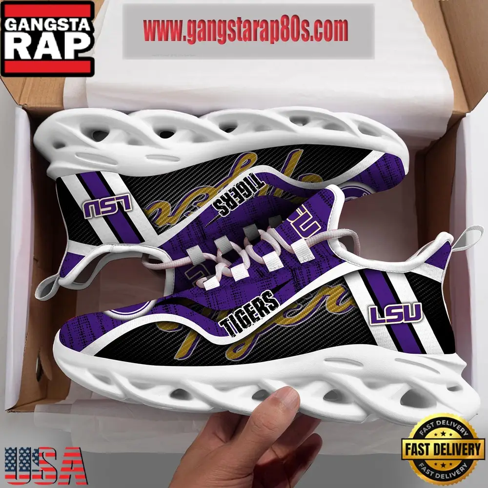 NCAA LSU TIGERS New Design Max Soul Shoes Running Sneakers