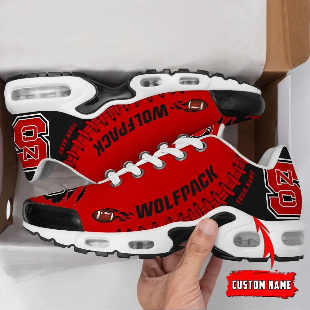 NCAA NC State Wolfpack Football Custom New Design Air Max Plus Shoes Running Sneakers NCAA NC State Wolfpack Football Custom New Design Air Max Plus Shoes Running Sneakers - Image 1