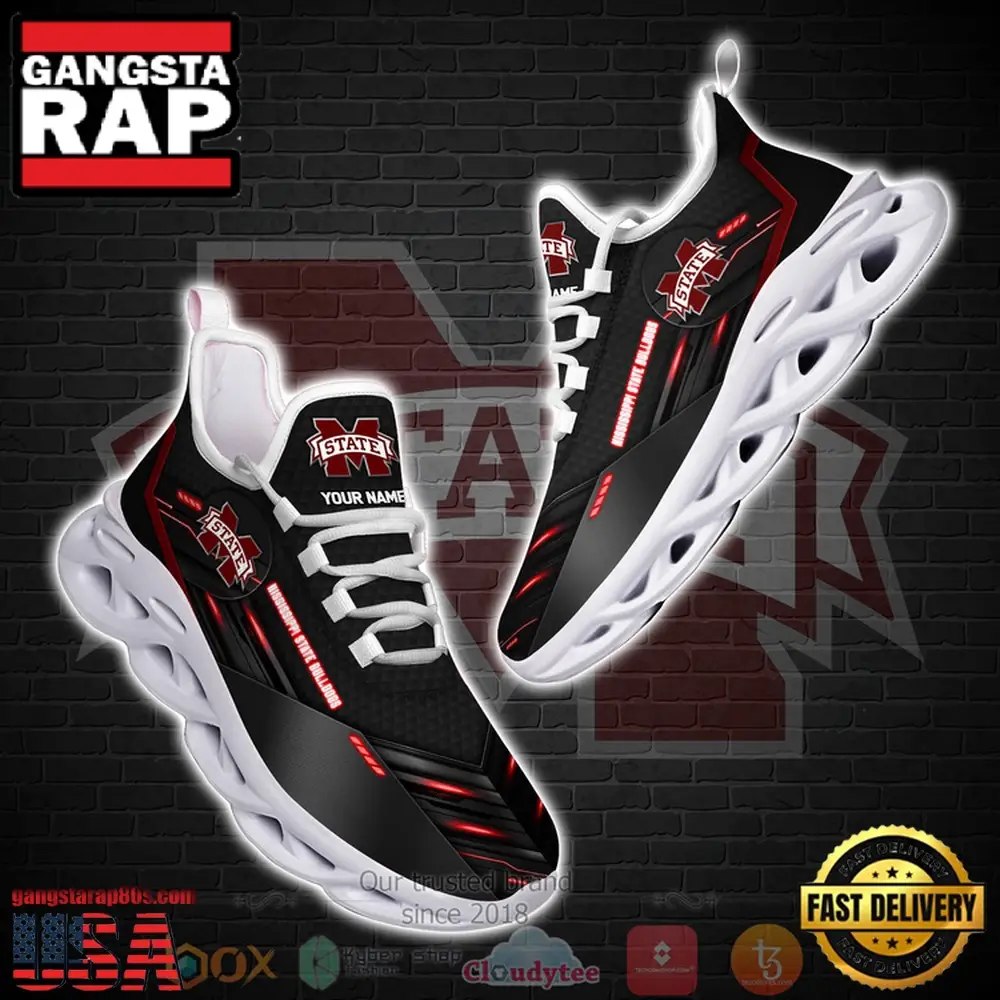 NCAA Ncaa Mississippi State Bulldogs Custom Name Clunky Unique Design Max Soul Shoes Running Sneakers NCAA Ncaa Mississippi State Bulldogs Custom Name Clunky Unique Design Max Soul Shoes Running Sneakers - Image 1