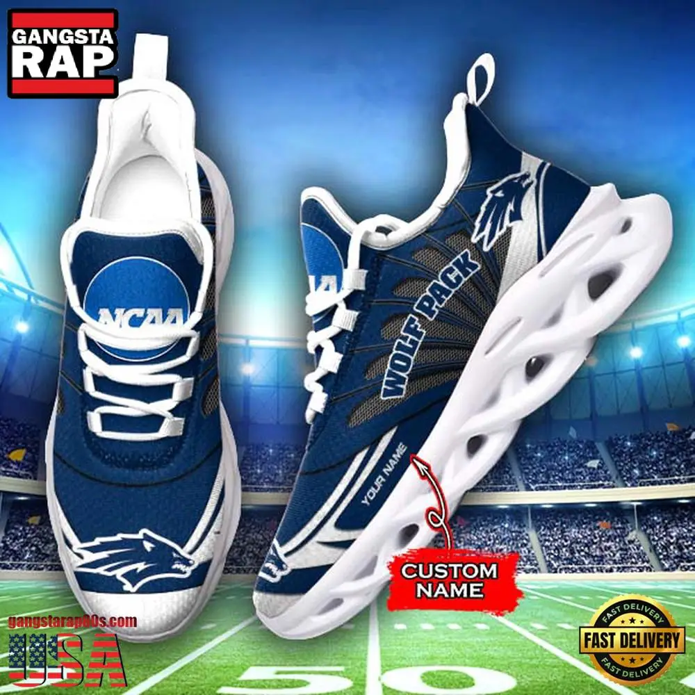 NCAA Nevada Wolf Pack Custom Name Max Soul Shoes Sneakers